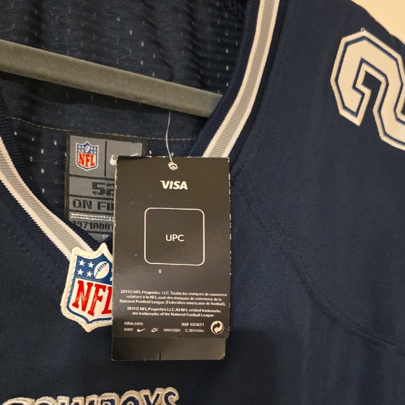 Nike Navy Cowboys Jersey E. Smith # 22 Retired Jersey With Stiched on Details. - Picture 5 of 10